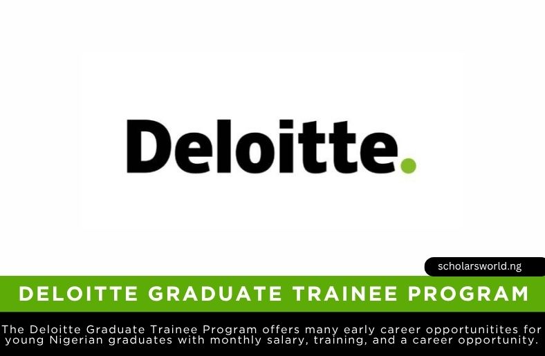 Deloitte Nigeria Graduate Trainee & Exp. Job Recruitment