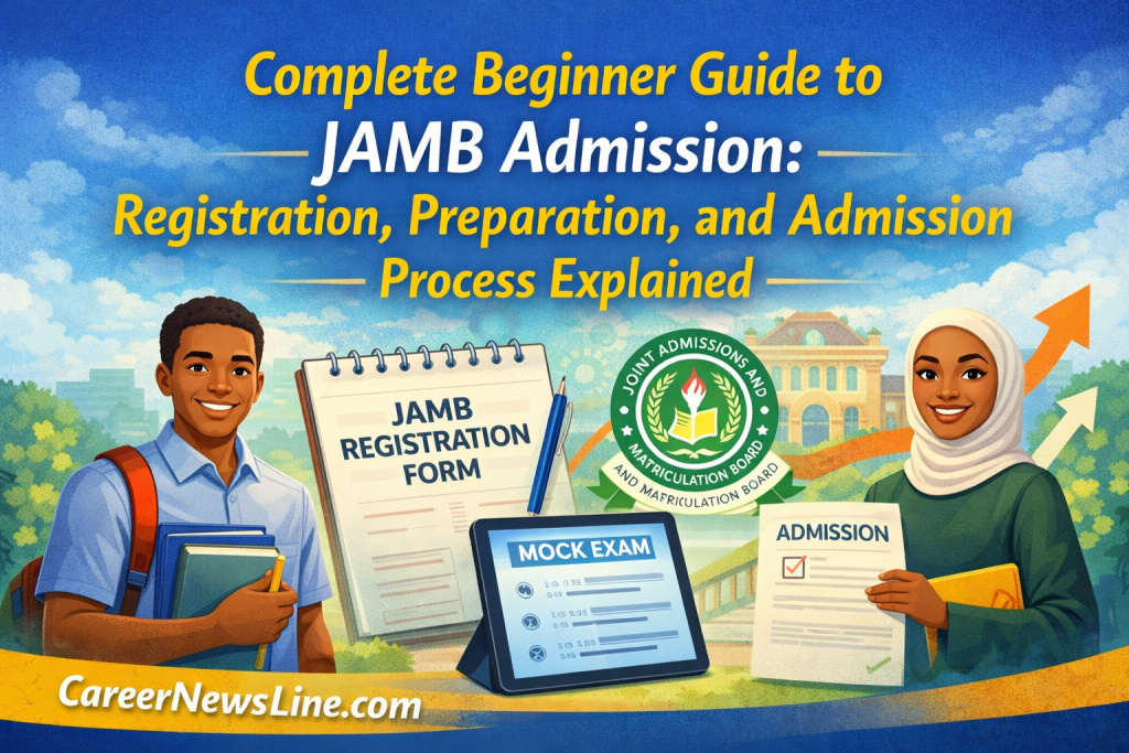 Student preparing for JAMB UTME exam and Nigerian university admission