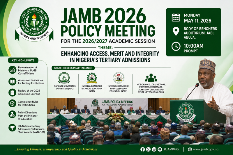 JAMB 2026 Policy Meeting: Everything Candidates Need to Know